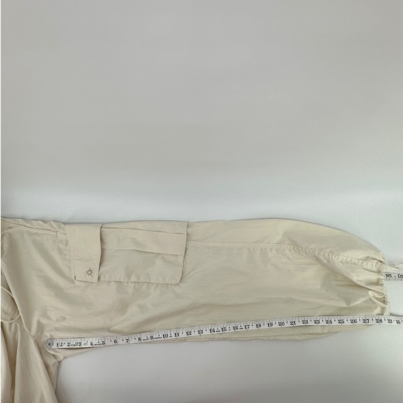 Aerie Offline Cargo Pants Cream Drawstring Waist Joggers Womens Size S Lounge - Picture 11 of 13